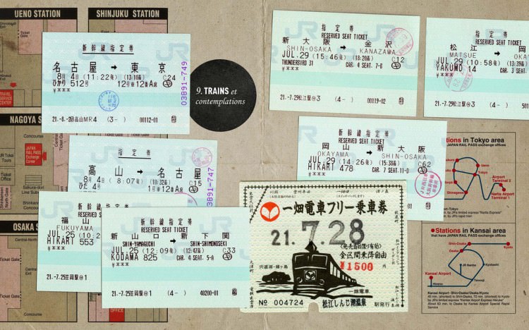 Japon, billets de train