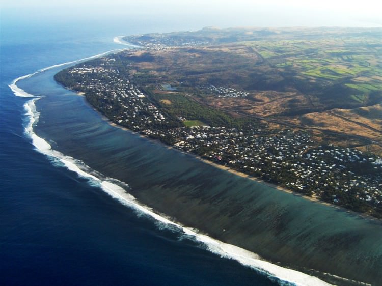 La Réunion en ULM, lagon