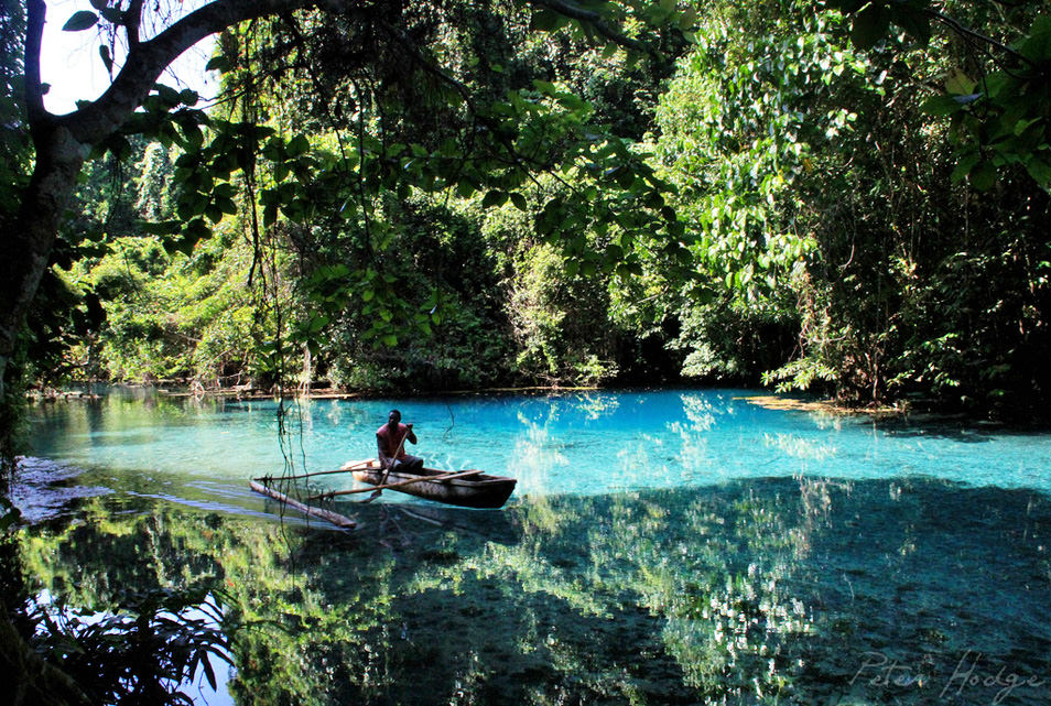 Matevulu blue hole, Santo, Vanuatu