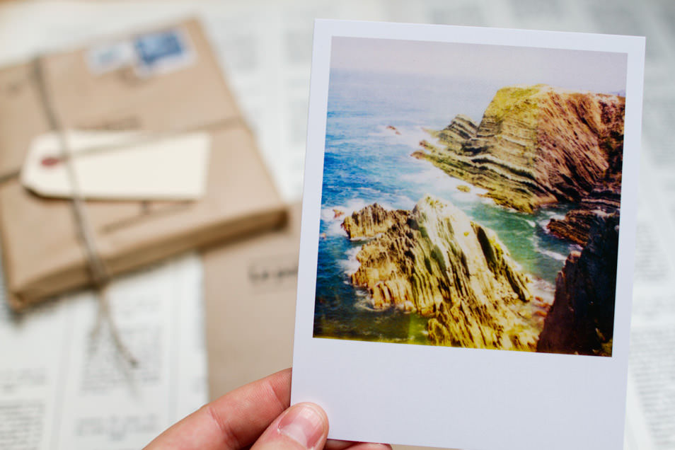 Coffret cadeau, tirage Polaroid, Portugal