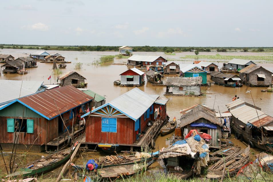 Villages flottants du Tonle Sap