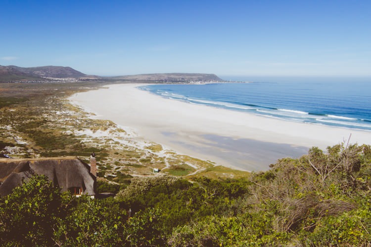 Plage, péninsule du Cap, Afrique du Sud