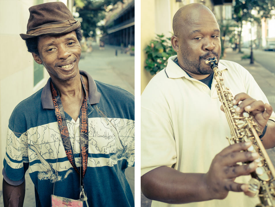 Street portraits, French Quarter, New Orleans, Lousiana