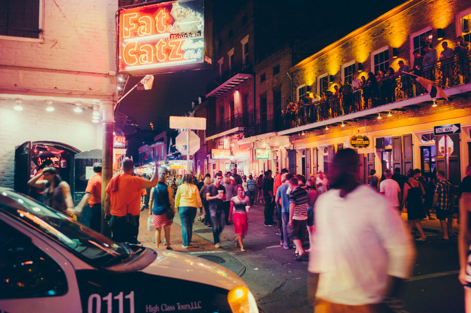 Nighlife in Bourbon Street, New Orleans