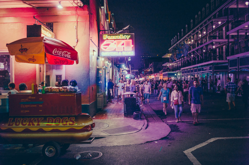 Nighlife in Bourbon Street, New Orleans