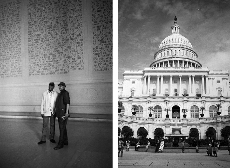 Road trip USA, Washington Capitole noir & blanc argentique