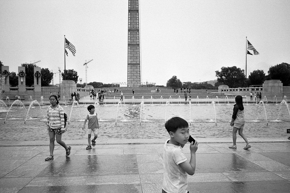 Road trip USA, Washington National Mall noir & blanc argentique