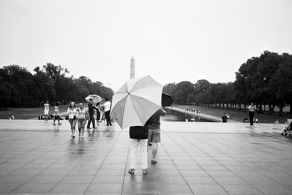 Road trip USA, Washington National Mall noir & blanc argentique