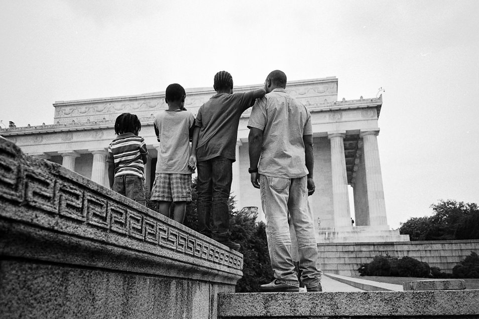Road trip USA, Washington National Mall noir & blanc argentique