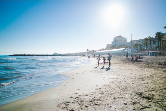 Plage de Sitges, Catalogne