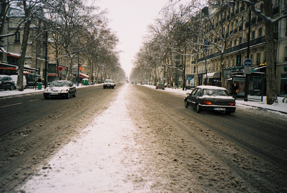 Photo de rue Paris sous la neige