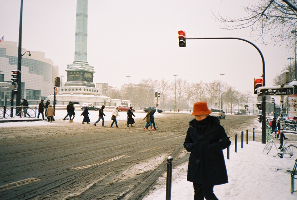 Photo de rue Paris sous la neige