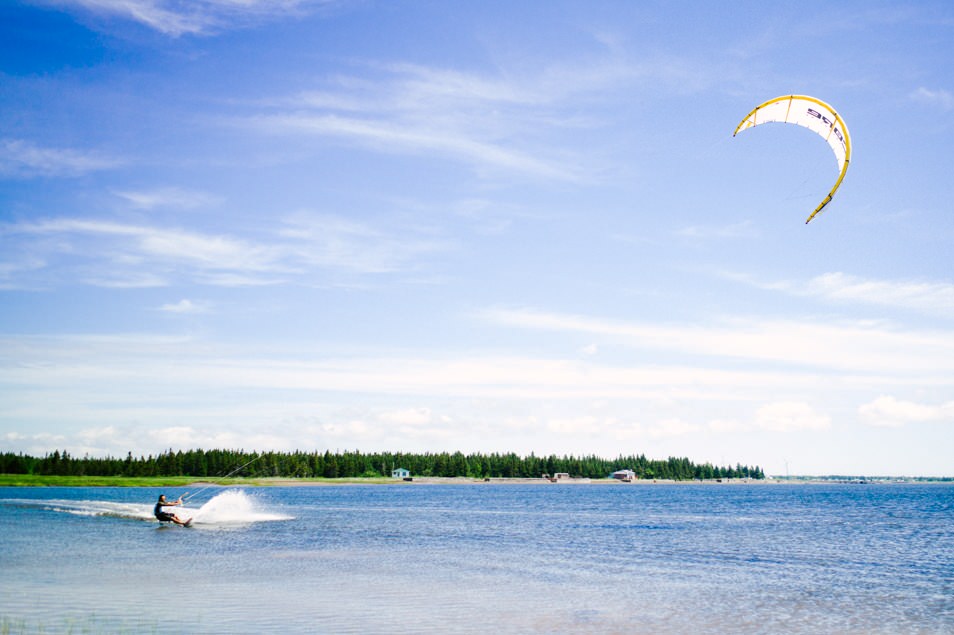 Kite surf, road trip en Acadie, Nouveau Brunswick