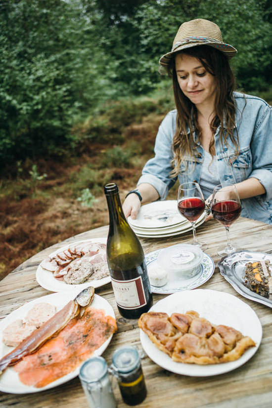 Glamping en France - Dîner