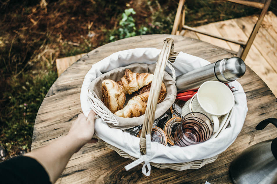 Glamping en France - Ptit dèj