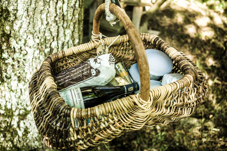 Cabane dans les arbres : le panier repas