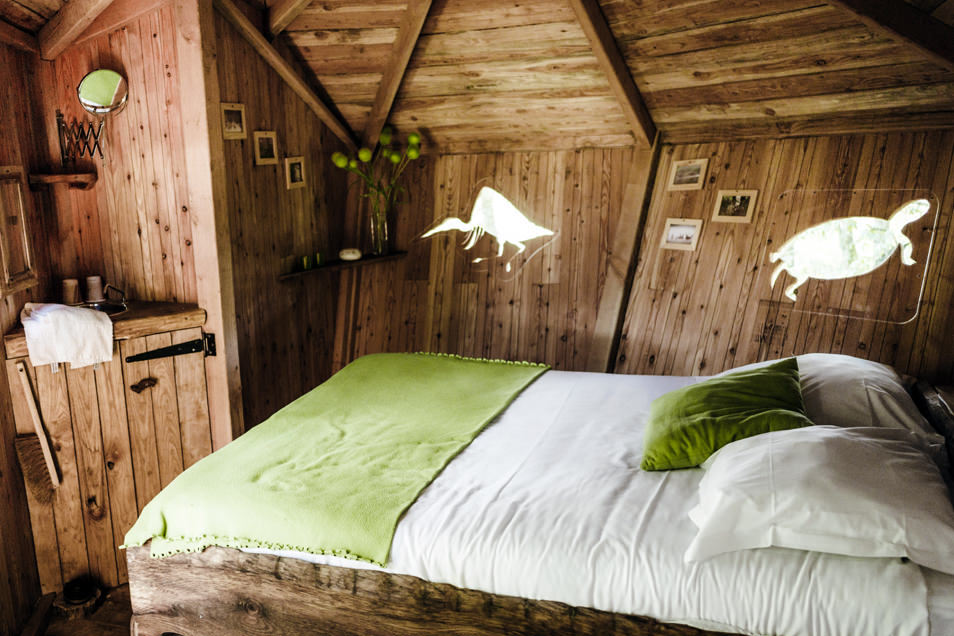 Cabane dans les arbres : l'intérieur