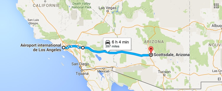 Road trip Arizona - De Los Angeles à Scottsdale