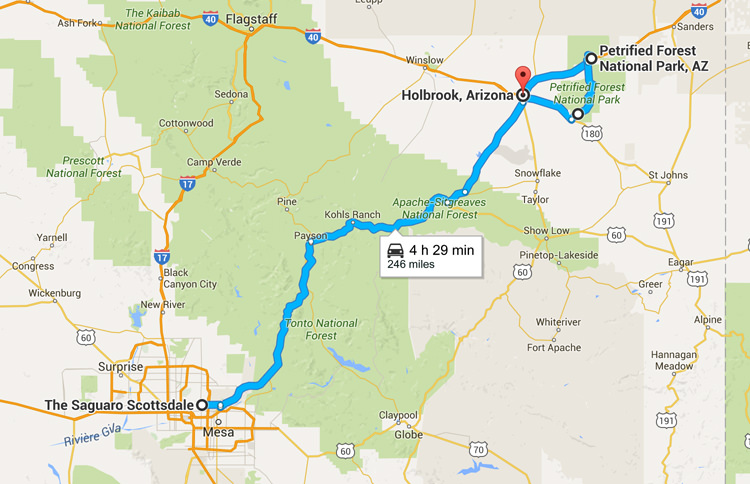Road trip Arizona - De Scottsdale à Petrified Forest