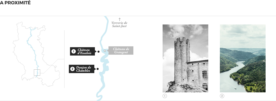 A proximité - Guide Gorges de la Loire - Chateau de Grangent