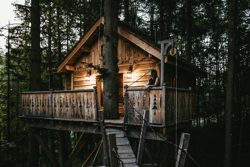 Cabanes dans les arbres - Loire Forez