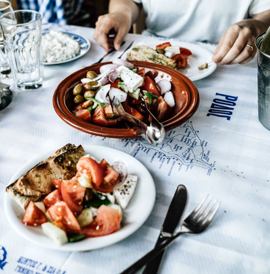 Restaurant poisson grillé, Rhodes, Grece