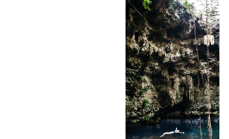 Cenote de l'hacienda Temozon, Yucatan, Mexique