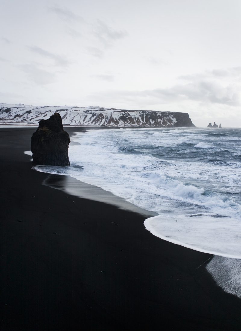 Road trip en Islande en hiver - Plage de sable noir - Vik, Dyrholaey 