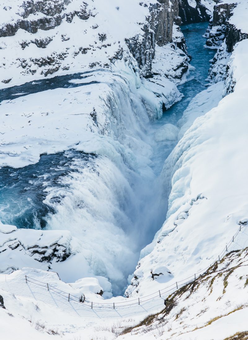 Road trip en Islande en hiver - Cercle d'or - Cascade Gullfoss