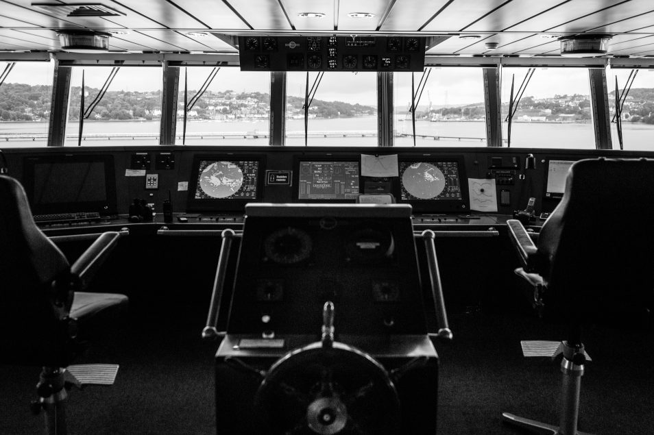 Ferry pour l'Irlande - Brittany Ferries, passerelle Pont-Aven