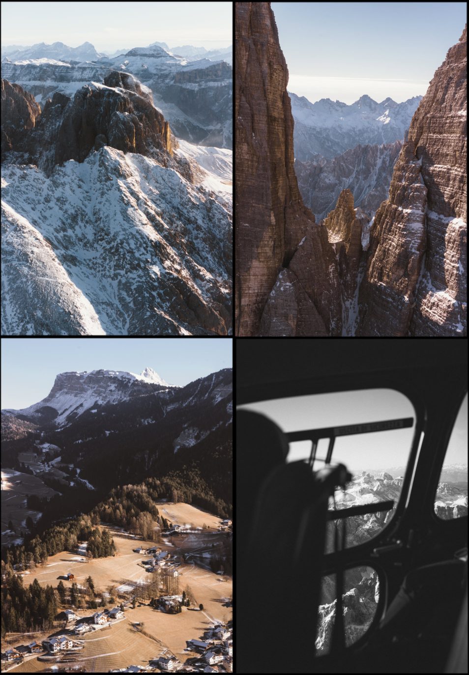 Dolomites Road Trip Italie Vol Helicoptere Composition